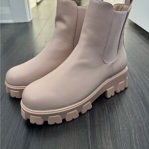 Women's Beige Ankle Boots
